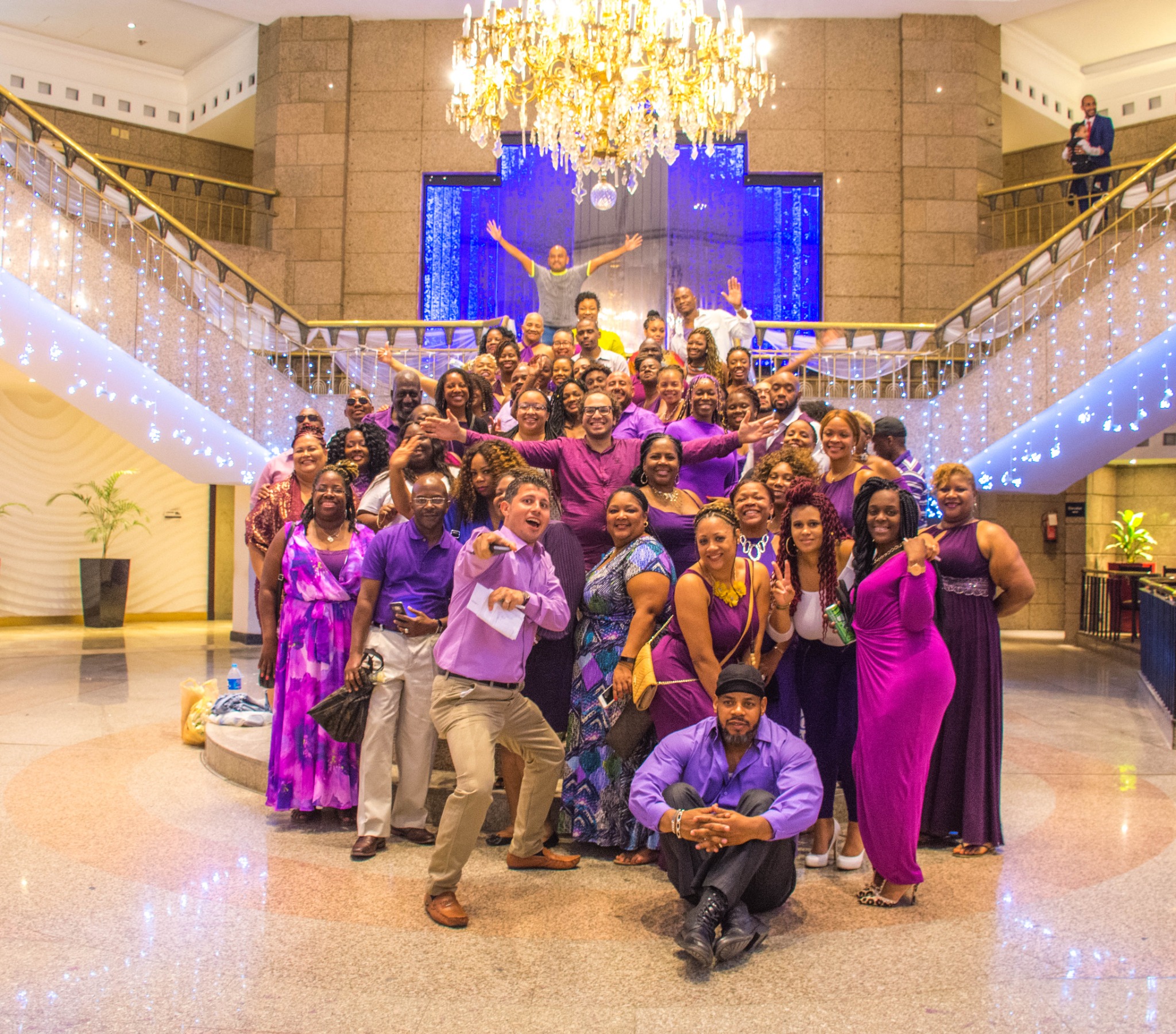 JetLife travelers celebrating together in Egypt