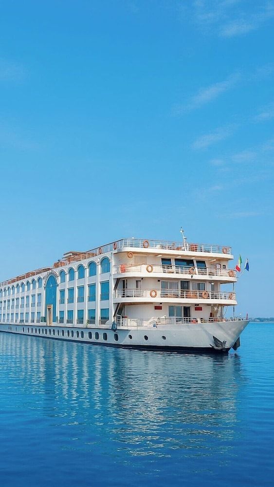 Luxury cruise ship sailing the Nile